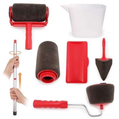 Paint Runner PRO Roller Wall Brush Painting Room Edger Flocked Set