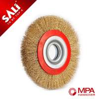 180mm 7" Crimped Circular Steel Wire Brush for Surface Polishing