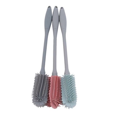 Soft Rubber Cup Brush Non-silicone Brush Multi-function Kitchen Bottle Thermos Glass Cleaning Brush