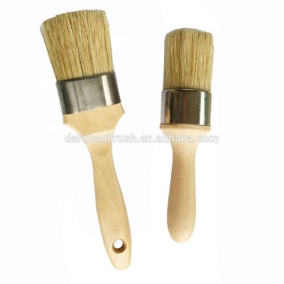 Pure Bristle Chalk Oil Paint Wax Brush Round Head Paint brushes