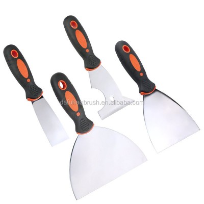 4 Pcs Stainless Steel Putty Knife And Scrapper Set Drywall Tools