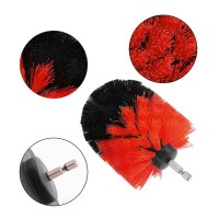 3pcs 2 Inches Stiff Bristle Car Wheel Cleaning Electric Drilling Brushes Carpet Wash Toilet Washing Drill Brush Set