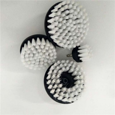 White Softer Bristle Scrub Brush/ carpet cleaning drill brush kit