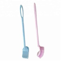 single side bristle toilet brush plastic with long handle cheap