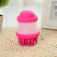 Pet Dog Bath Brush Silicone Grooming Wash Shower Massage Scrubber Built-in Shampoo Bathing Comb Tool Bath Cleaning Brush