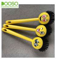 Cute Printing Expression Dish Clean Brush