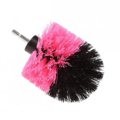 Pink cone shape brush for drill