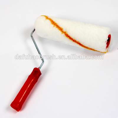 US type acrylic fiber pipe roller with red plastic handle on superfine tv