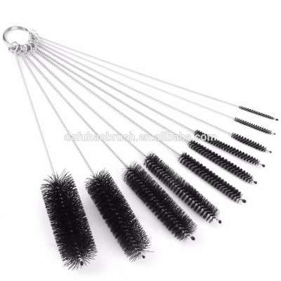 nylon bristle brushes/pipe tube brush/small bottle brush