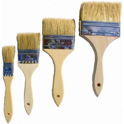 1 Inch to 4 Inch Chip Brush, wooden handle paint brush