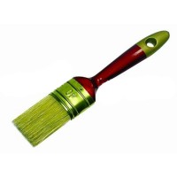 Red plastic handle and golden tail paint brush